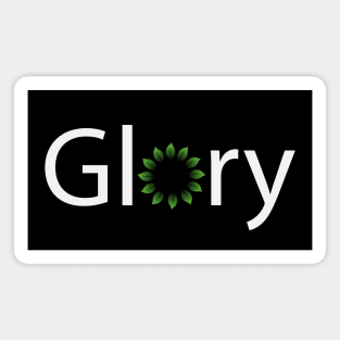 Glory creative text design Magnet